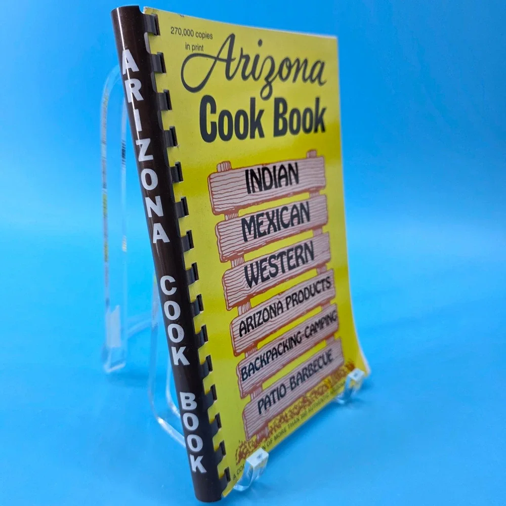 Arizona Cook Book Al Mildred Fischer 1983 Golden West Publishers‎ Vintage Spiral